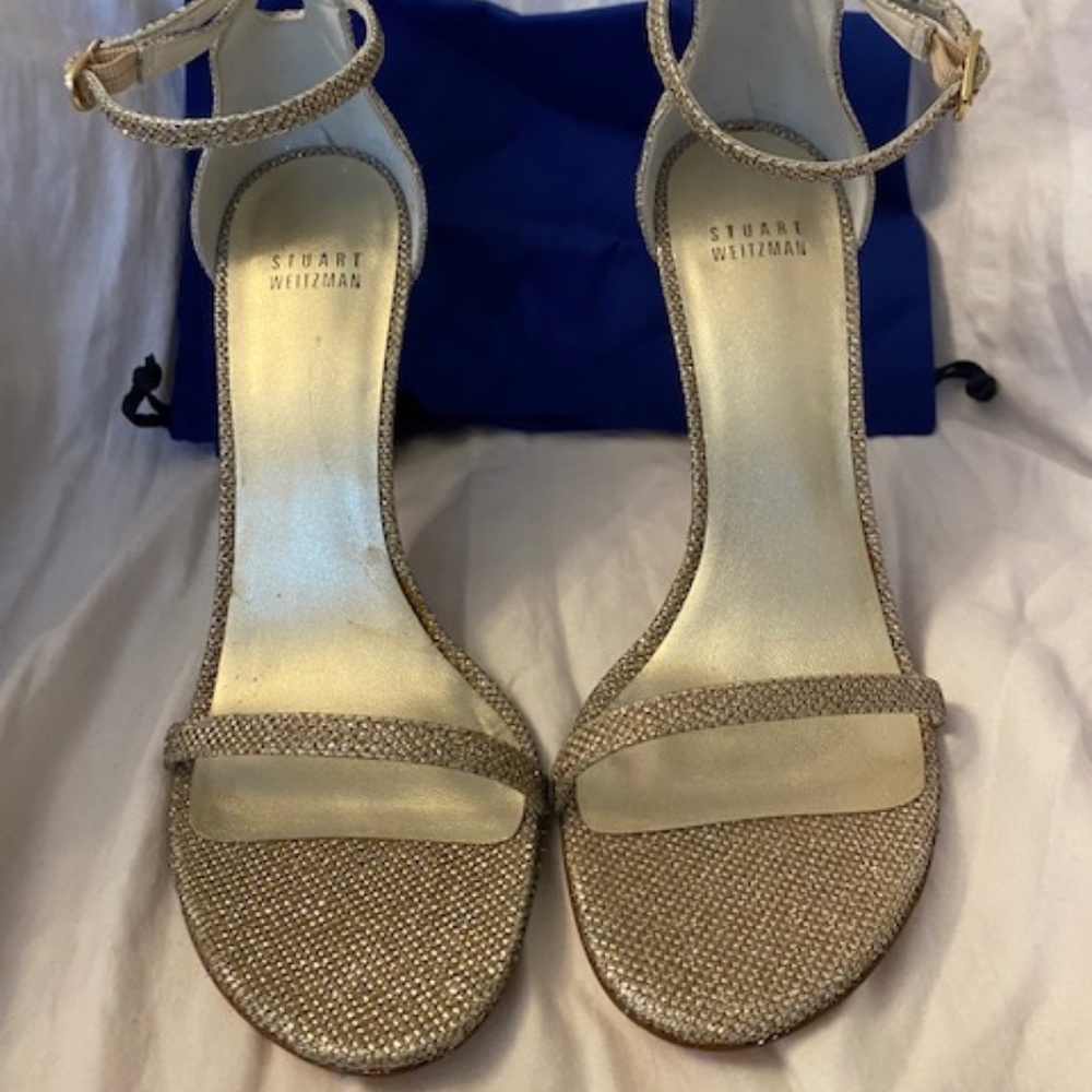 STUART WEITZMAN NUDISTSONG SPARKLE SANDALS